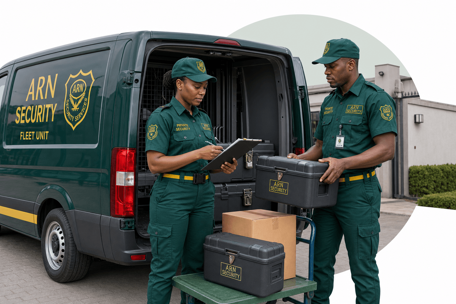 ARN Security team overseeing secure vehicle movement