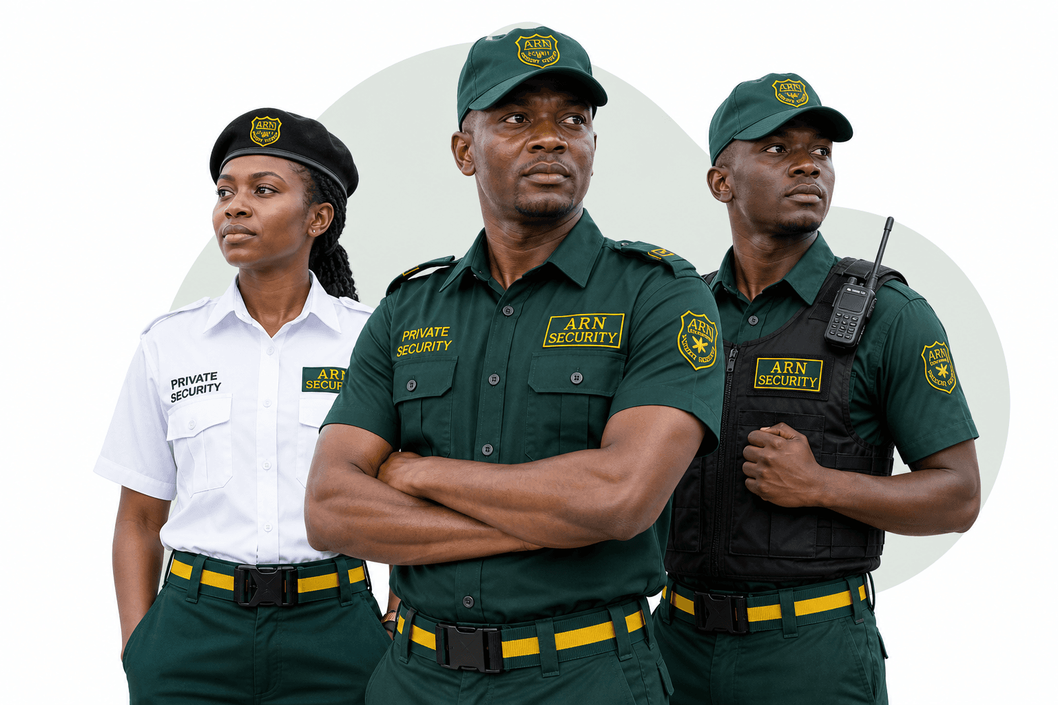 ARN Security officers in approved uniform variations